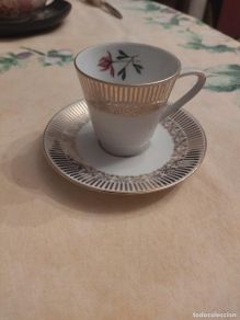 Antiques: Precioso solitario de café de porcelana bavaria.